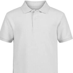 Nautica Boys NWT Uniform White Performance Polo Regular